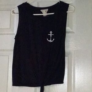 Navy blue top